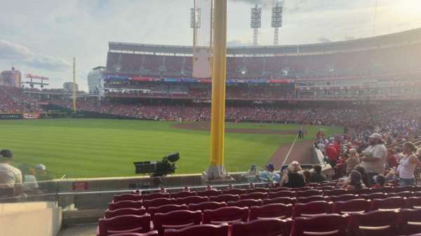 Great American Ball Park, section: 107, row: DD, seat: 12