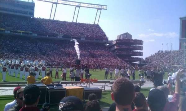 Williams-Brice Stadium, section: 20, row: A6, seat: 28