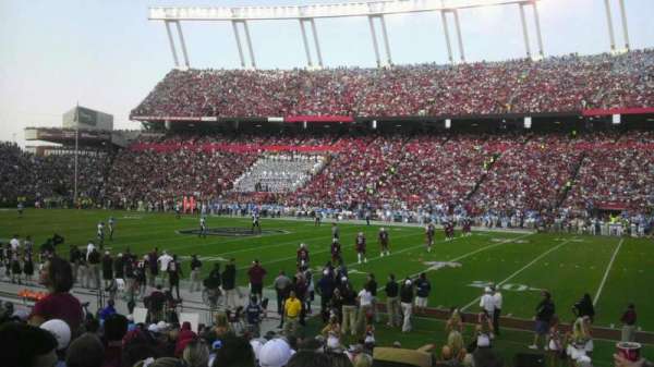 Williams-Brice Stadium, section: 7, row: 17, seat: 1