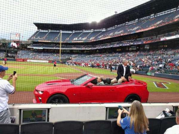 Turner Field, section: 108R, row: 2, seat: 5