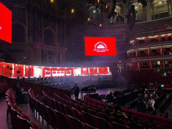 Royal Albert Hall, section: Stalls H, row: 7, seat: 21
