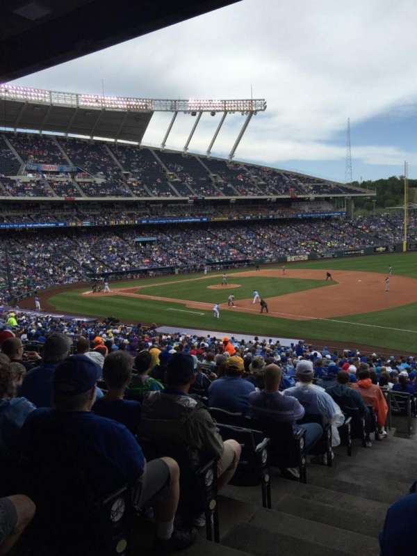Kauffman Stadium, section: 241, row: LL, seat: 1-4