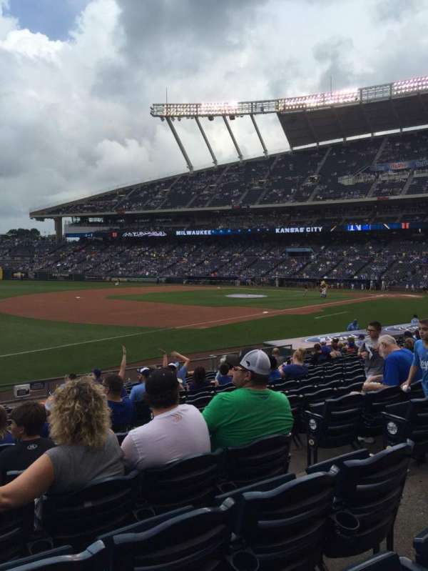 Kauffman Stadium, section: 114, row: S, seat: 8