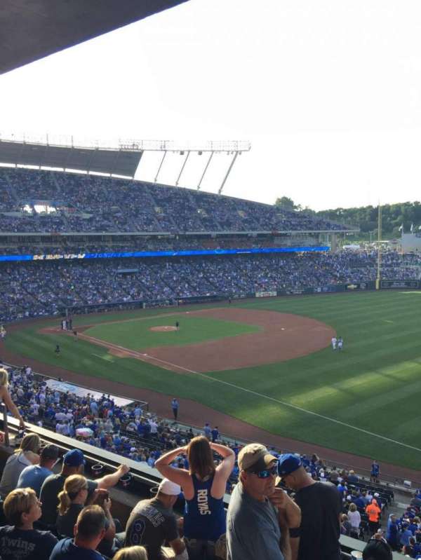 Kauffman Stadium, section: 323, row: E, seat: 13
