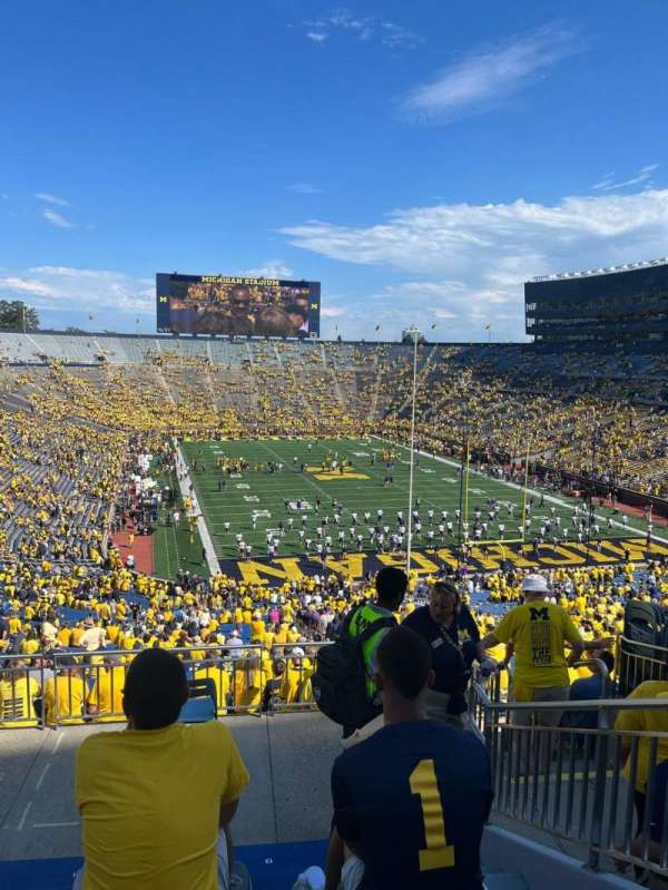 Michigan Stadium, section: 14, row: 80, seat: 14