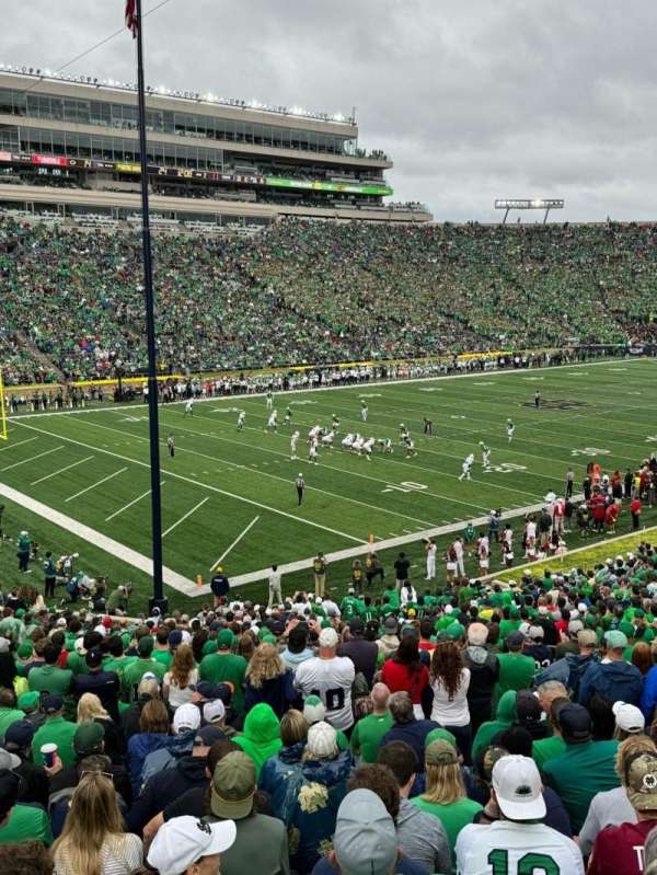 Notre Dame Stadium, section: 15, row: 45, seat: 20