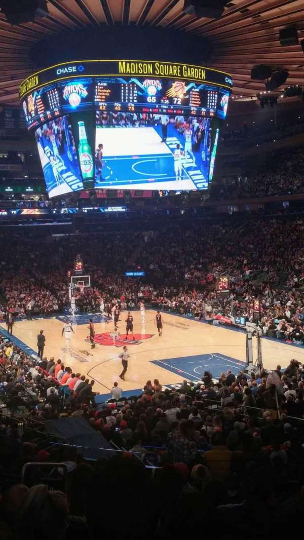 Madison Square Garden, section: 111, row: 18, seat: 1
