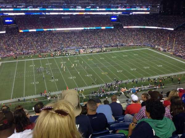 Gillette Stadium, section: 311, row: 17, seat: 1