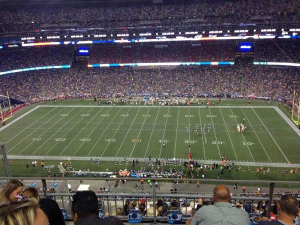 Gillette Stadium, section: 307, row: 10, seat: 23