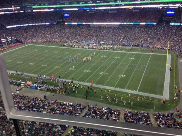 Gillette Stadium, section: 304, row: 7, seat: 12