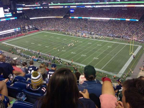 Gillette Stadium, section: 303, row: 16, seat: 1