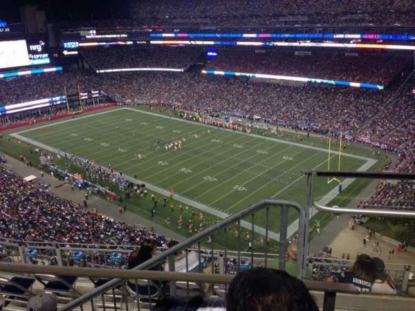 Gillette Stadium, section: 302, row: 9, seat: 19