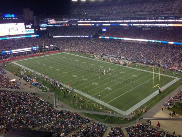 Gillette Stadium, section: 301, row: 5, seat: 20