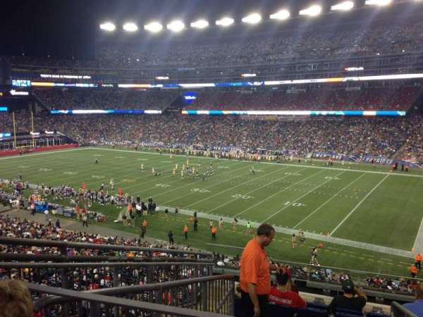 Gillette Stadium, section: 205, row: 9, seat: 21