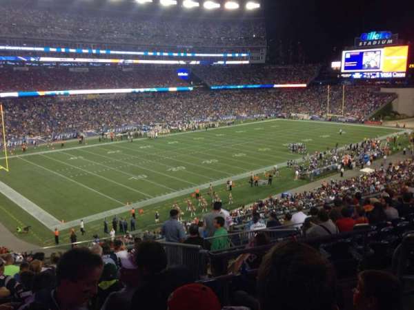 Gillette Stadium, section: 215, row: 3, seat: 4