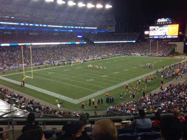 Gillette Stadium, section: 216, row: 7, seat: 17