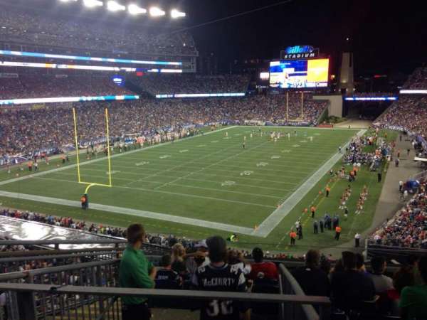 Gillette Stadium, section: 218, row: 9, seat: 16
