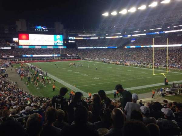Gillette Stadium, section: 101, row: 36, seat: 14