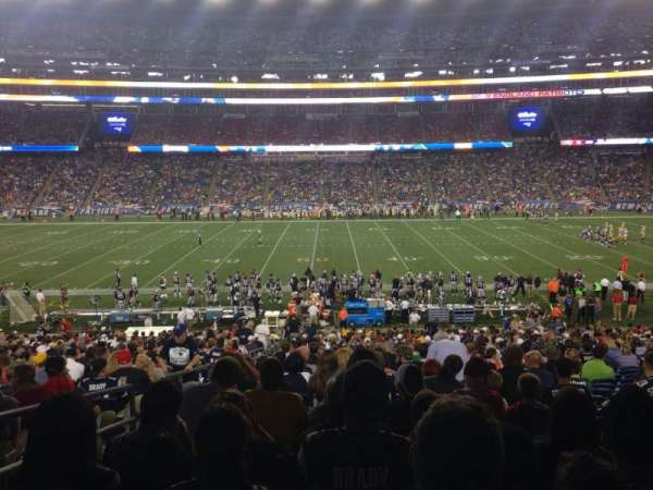 Gillette Stadium, section: 109, row: 35, seat: 21