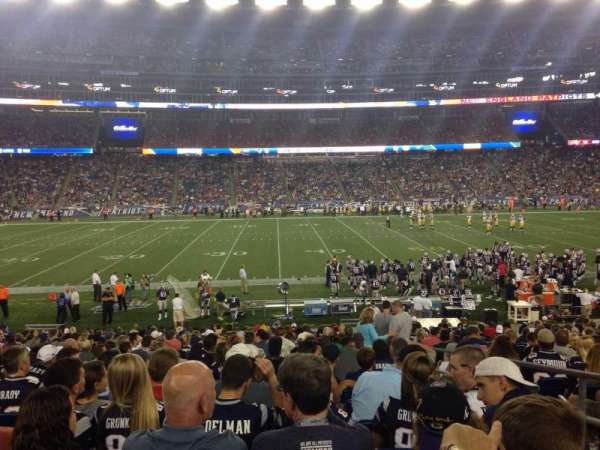 Gillette Stadium, section: 111, row: 23, seat: 3