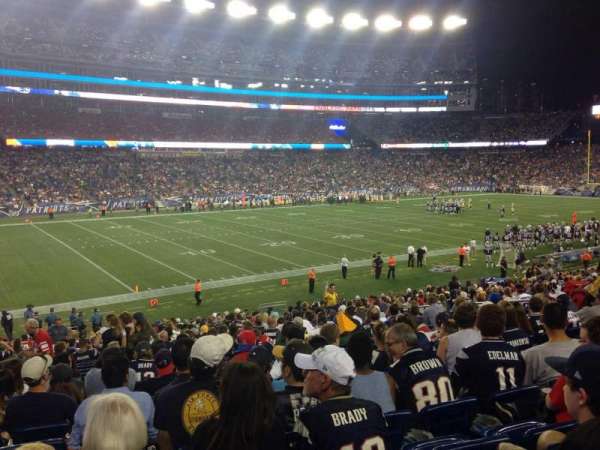 Gillette Stadium, section: 114, row: 28, seat: 15