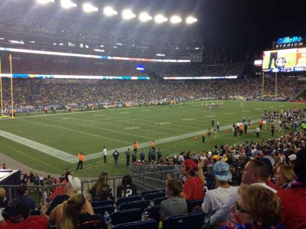 Gillette Stadium, section: 116, row: 28, seat: 7