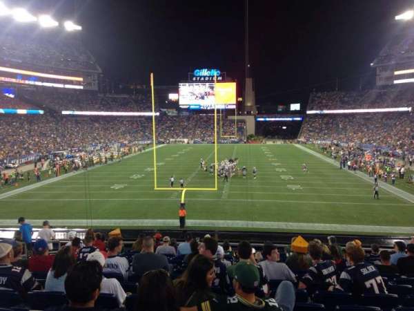 Gillette Stadium, section: 120, row: 31, seat: 15