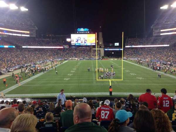 Gillette Stadium, section: 121, row: 33, seat: 8