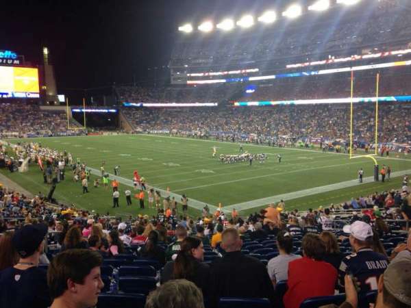 Gillette Stadium, section: 124, row: 29, seat: 15