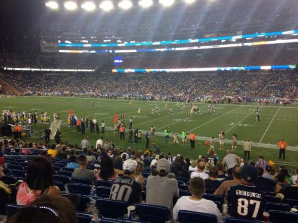 Gillette Stadium, section: 128, row: 21, seat: 5