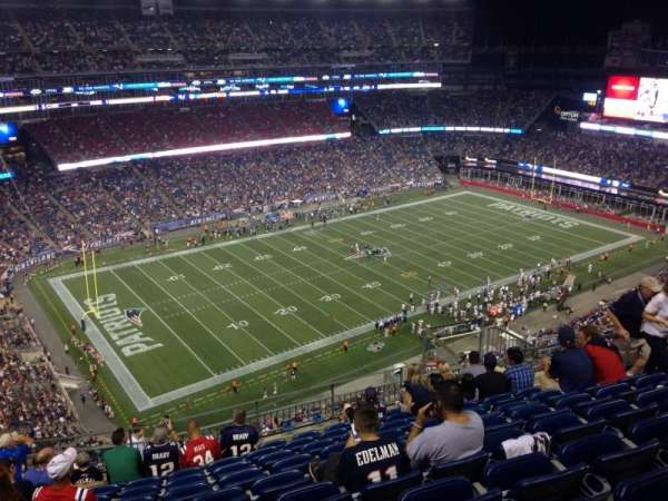 Gillette Stadium, section: 337, row: 17, seat: 12