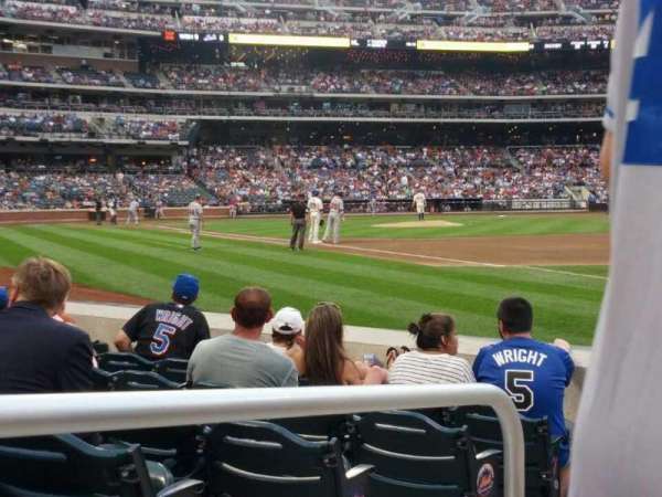 Citi Field, section: 109, row: 1, seat: 1