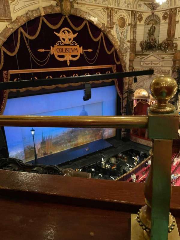 London Coliseum, section: Balcony, row: A, seat: 40