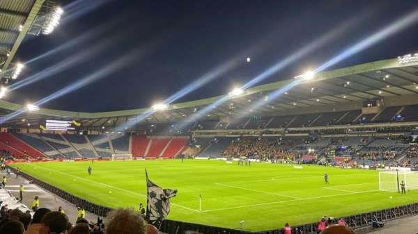 Hampden Park, section: B6, row: U