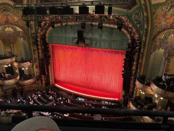 New Amsterdam Theatre, section: Balcony R, row: B, seat: 12