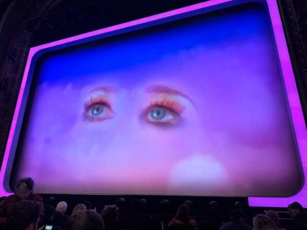 Palace Theatre, Broadway, section: Orchestra R, row: F, seat: 114