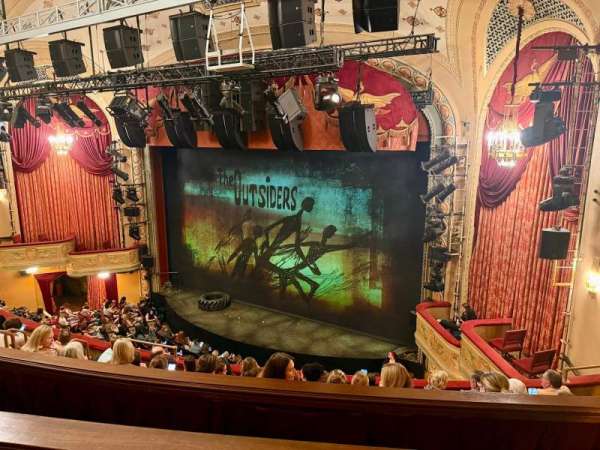 Bernard B. Jacobs Theatre, section: Mezzanine R, row: F, seat: 24