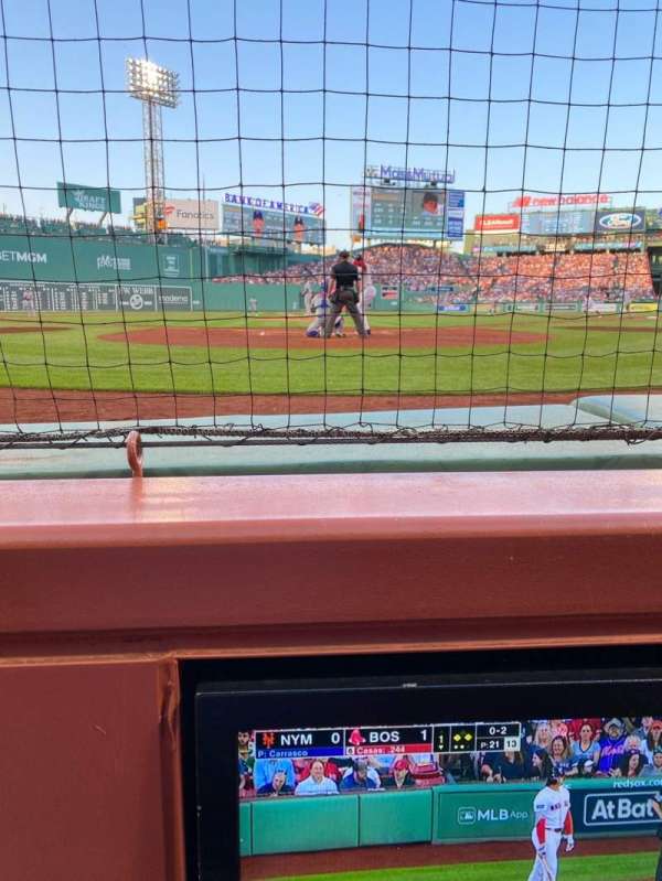 Fenway Park, section: Field Box 45, row: A1, seat: 3
