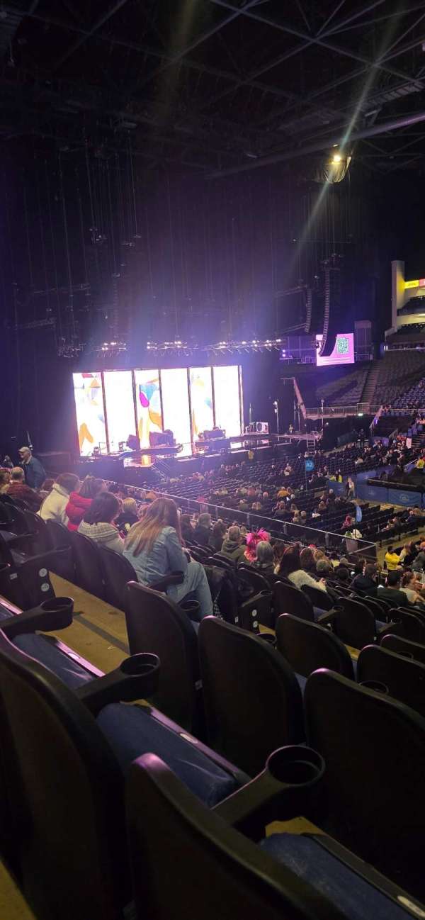 The O2, London, section: 103, row: Q, seat: 94