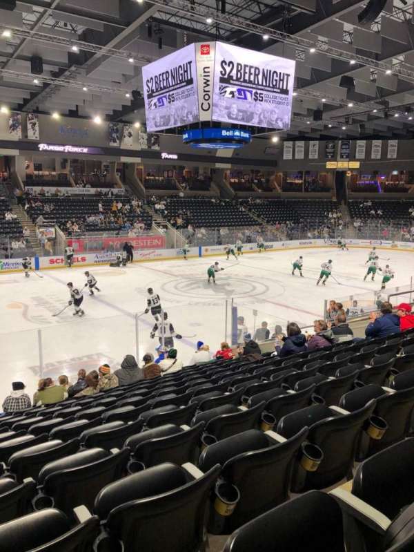 Scheels Arena, section: 102, row: M, seat: 17