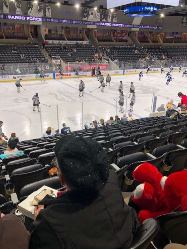 Scheels Arena, section: 102, row: M, seat: 21