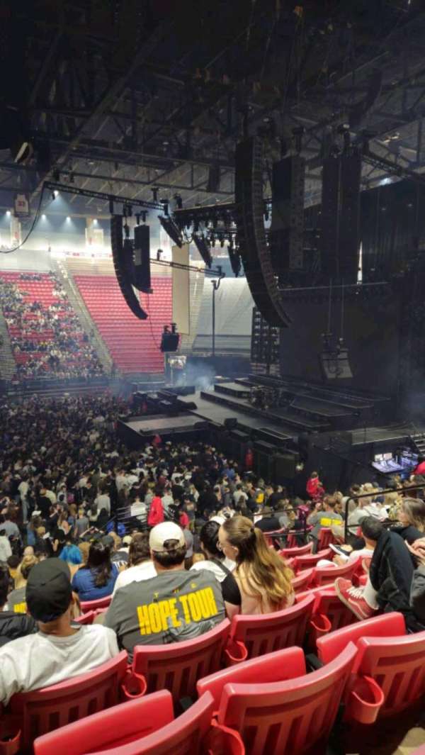 Viejas Arena, section: F, row: 19, seat: 8