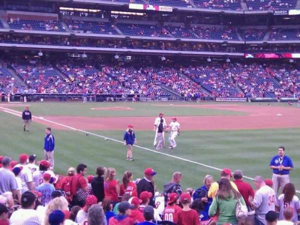 Citizens Bank Park, section: 109, row: 16, seat: 15