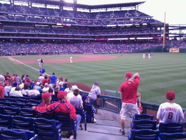 Citizens Bank Park, section: 108, row: 17, seat: 18