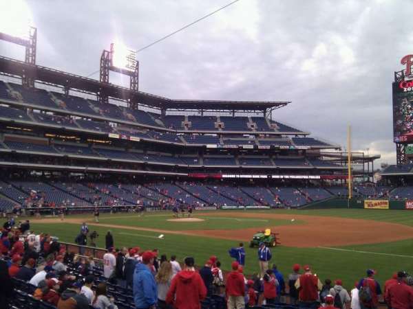 Citizens Bank Park, section: 113, row: 16, seat: 6