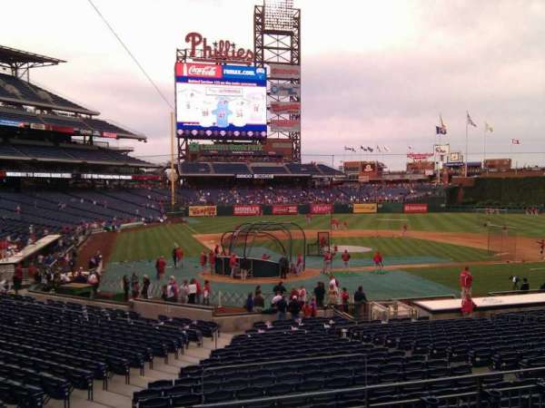 Citizens Bank Park, section: 121, row: 25, seat: 1