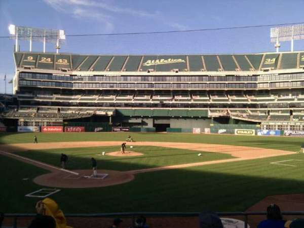 Oakland Coliseum, section: 116, row: 18, seat: 12