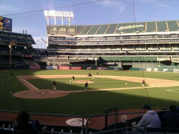 Oakland Coliseum, section: 115, row: 18, seat: 16