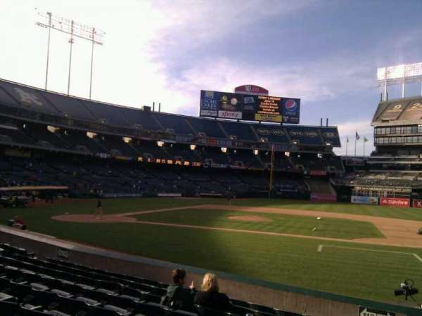 Oakland Coliseum, section: 112, row: 13, seat: 15