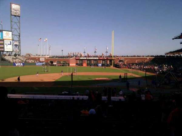 Oracle Park, section: 122, row: 29, seat: 14